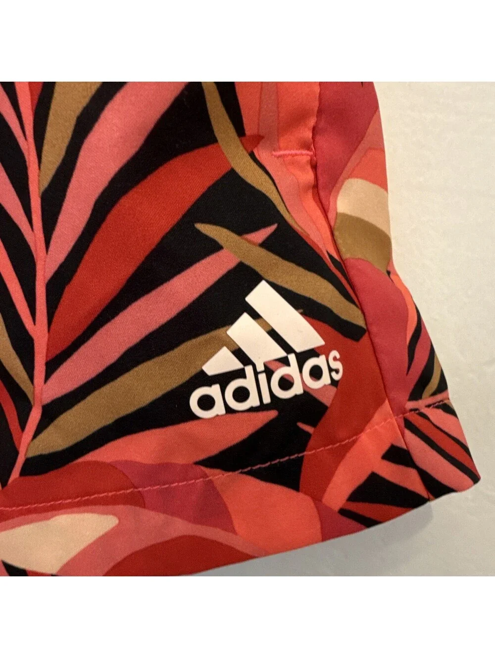 adidas FARM Rio Collab. Women’s Tropical Floral Running Shorts XS Red/Pink